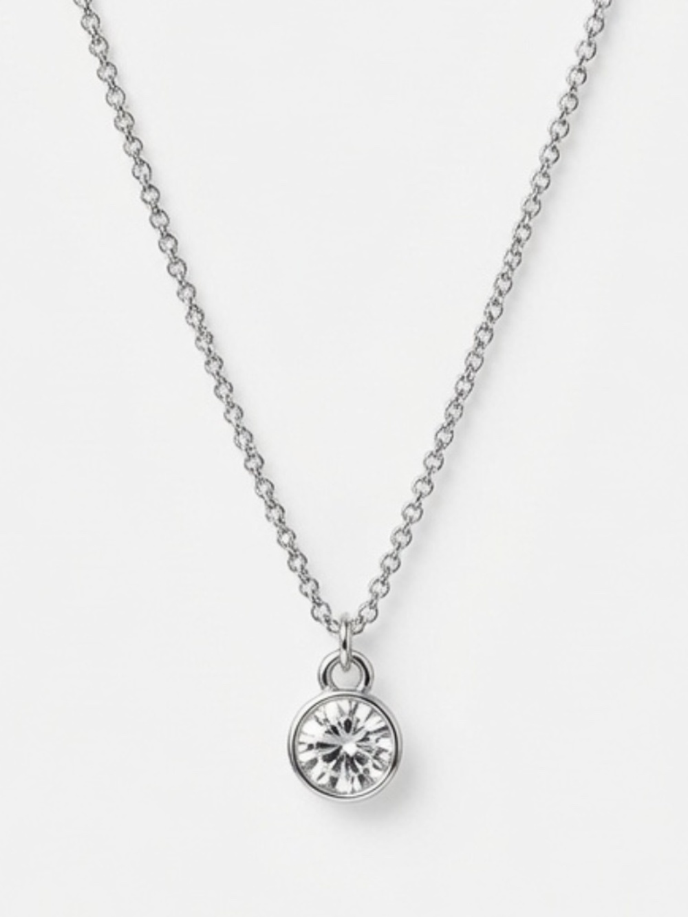 Made with Swarovski Crystal Solitaire Necklace